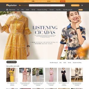 Theme website thời trang Mega Fashion